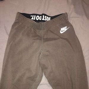 Nike Gray Just Do It Leggings - XS